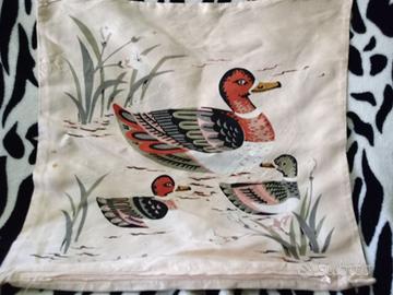 copri cuscino in seta jim thompson anatre panna