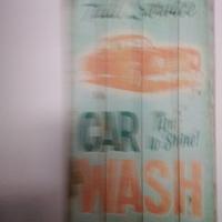 MEGA TABELLA LEGNO ARREDO GARAGE VINTAGE 80X40