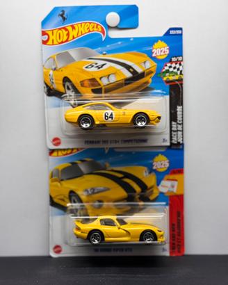 Hot Wheels Lotto 2x Ferrari 365 GTB4 + Viper GTS