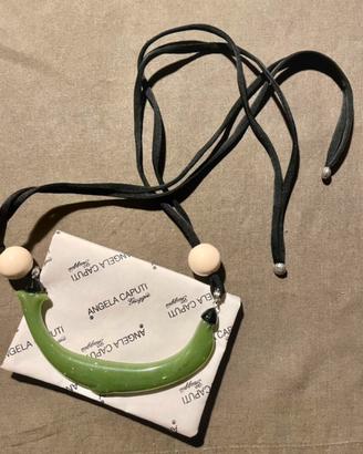 Collana con pendente in resina Angela Caputi