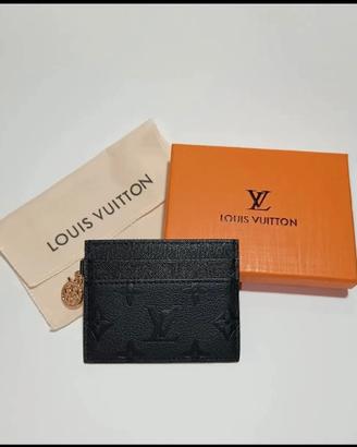 portafoglio/portacarte Louis Vuitton nero 