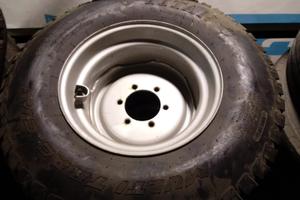 Kit 2 ruote gomme + cerchio garden