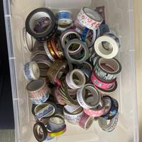 122 washi tape di varie misure e colori