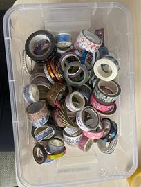 122 washi tape di varie misure e colori