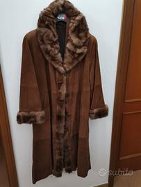 Cappotto lungo renna e visone