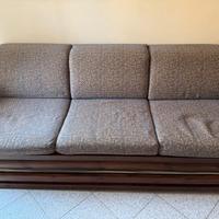 2 Divani - letto in legno con materasso