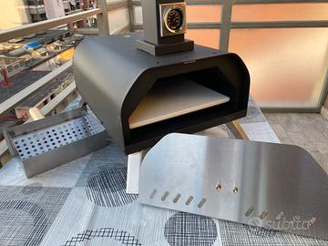 Forno pizza portatile a legna NUOVO pietra +termom