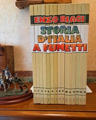 STORIA D'ITALIA A FUMETTI  Enzo BIAGI 15 volumi