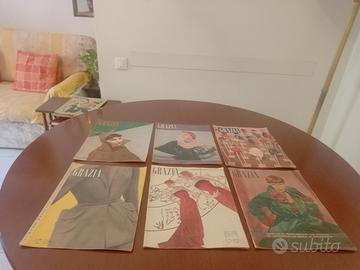 Secondo lotto di 6 riviste vintage Grazia 1949