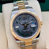 Rolex Datejust 41 acciaio oro Wimbledon Full Set