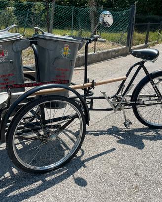 STUPENDO TRICICLO STORICO SPAZZINO