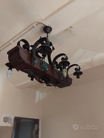 Lampadario antico spagnolo