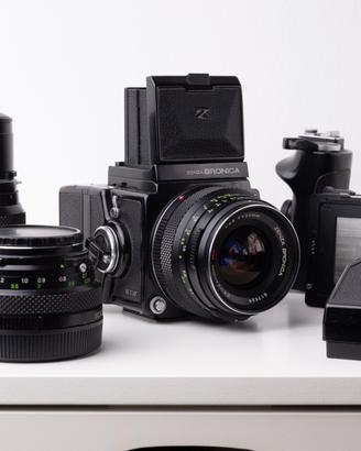 Zenza Bronica ETR 6x4.5 + 50mm +75mm +200mm+AE-II