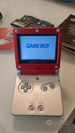 Nintendo Game Boy Advance SP Super Mario + giochi