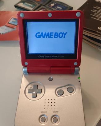 Nintendo Game Boy Advance SP Super Mario + giochi