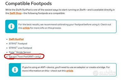 Zwift sales runpod garmin