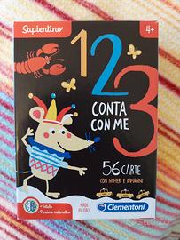 1 2 3 conta con me Sapientino Clementoni carte