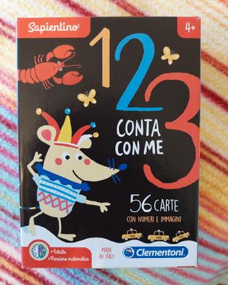 1 2 3 conta con me Sapientino Clementoni carte