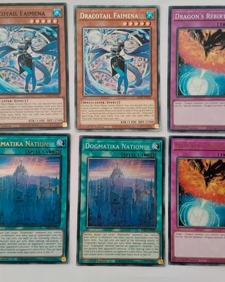 Lotto Carte Yu gi oh Drago 