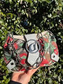 Borsa Rara Guess Vintage Y2K – con Fiori e Catena