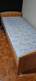 Letto singolo rovere