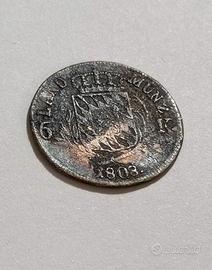 Rara moneta d'argento 6 Kreuzer 1803 - Baviera