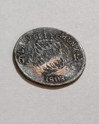 Rara moneta d'argento 6 Kreuzer 1803 - Baviera