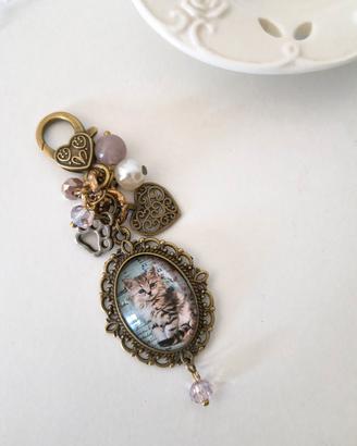 portachiavi charm gattino 