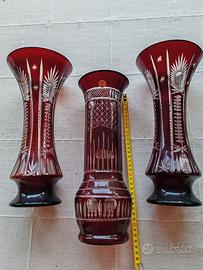 10 vasi / centrotavola in cristallo