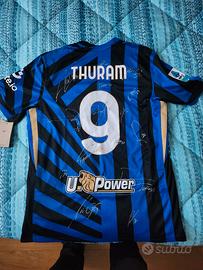 Maglia Inter Thuram autografata Inter COA 