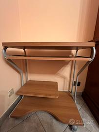 Mobiletto Porta PC e Stampante  salvaspazio