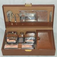 set viaggio da uomo in pelle 