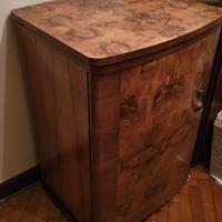 macchina per cucire necchi con mobiletto in radica