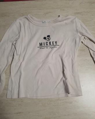 Maglia in cotone manica lunga disney 10-11 anni