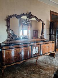 Tavolo +specchiera+Credenza