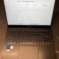 Notebook MSI Modern 14 i7-1355U 16GB 512GB SSD 14”