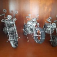 Modellini moto in fil di ferro
