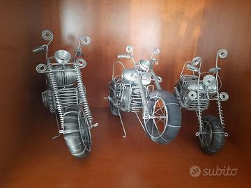Modellini moto in fil di ferro