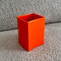 GABBIANELLI - Vaso arancio anni ‘70 design Italia
