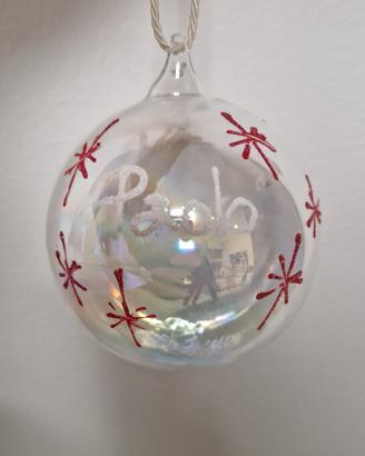 Pallina per albero di Natale nome Paolo