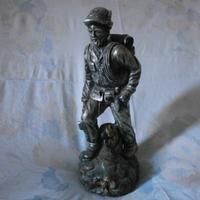ALPINI: vecchia statua ALPINO da scrivania - Cm.35