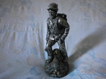 ALPINI: vecchia statua ALPINO da scrivania - Cm.35