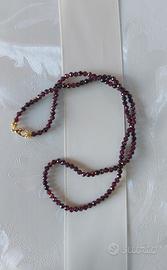 Collana Granato Naturale 