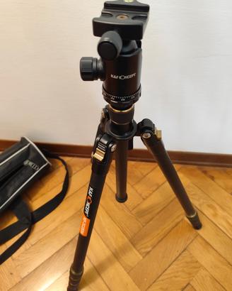 Treppiede fotografico in Carbonio K&F