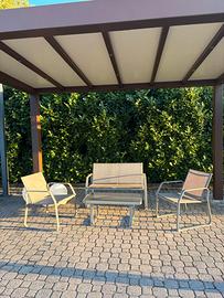 Set arredo esterno da giardino