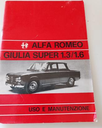 libretto originale alfa romeo