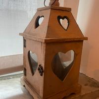 Lanterna legno e vetro