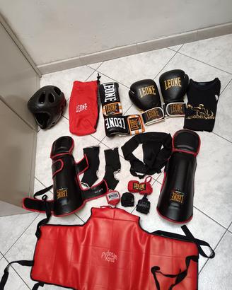 king boxing leone kit completo  80 euro 