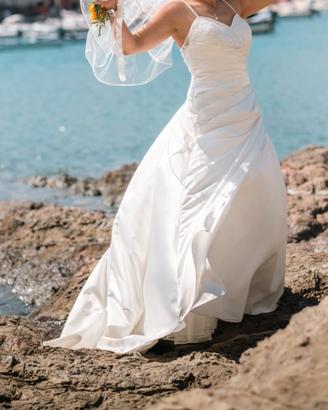 Abito matrimonio in raso di seta