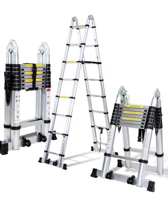 Scala telescopica pieghevole nuova